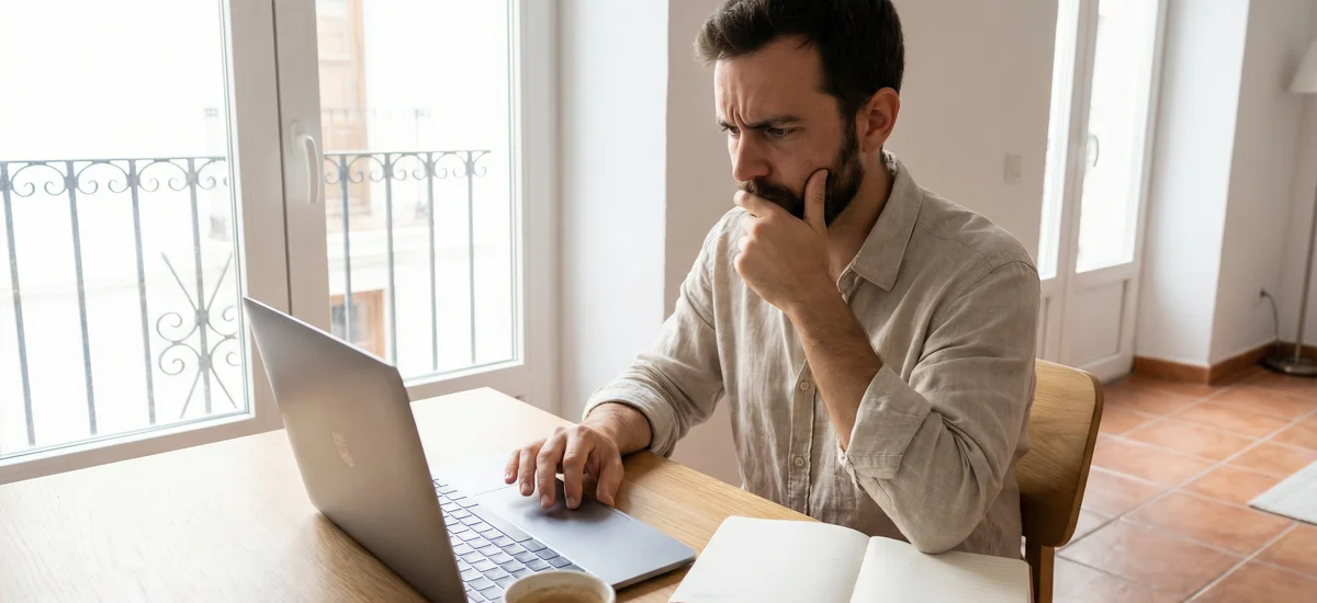 Persona revisando documentos de seguro de vida para tramitar una baja
