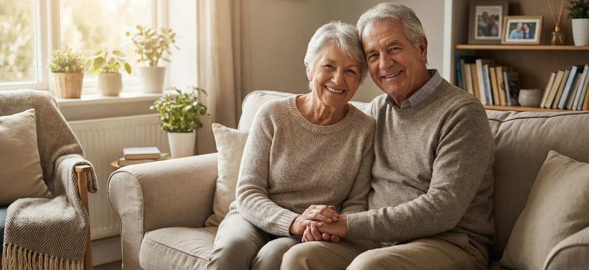 Persona mayor revisando documentos de seguro
